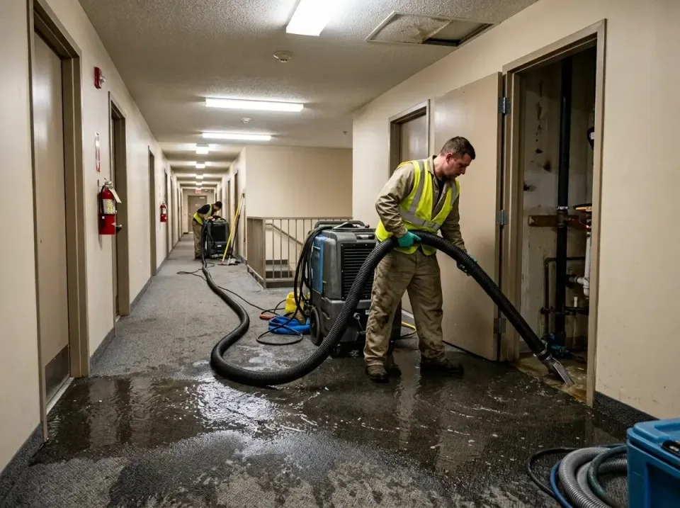 multi-unit-apartment-hallway-f-005 — frequently asked questions, Emergency Burst Pipe Water Extraction & Removal in Mableton…